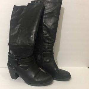 Natural Soul By Naturalizer Black Boots 10M